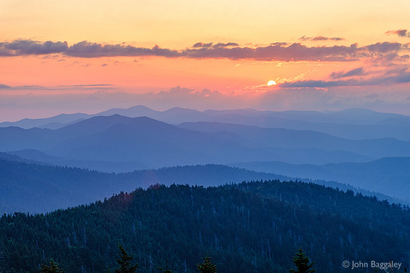Sunrise in the Great Smoky Mountains