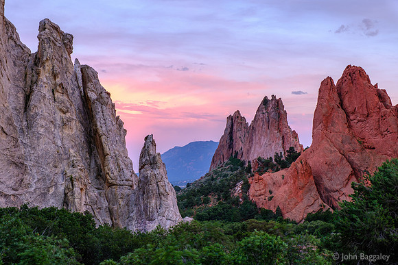 Twilight in the Garden of the Gods