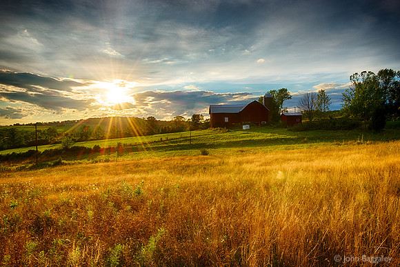 Pastoral sunset