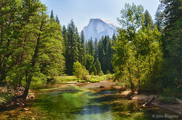 Morning on the Merced River and Half Dome