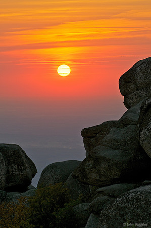 Sunrise atop Old Rag Mountain