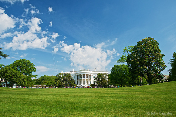 Blue, Green, and a White House