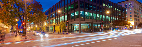MLK Library at Night 1