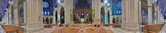 Washington National Cathedral Crossing (1:5 panorama)