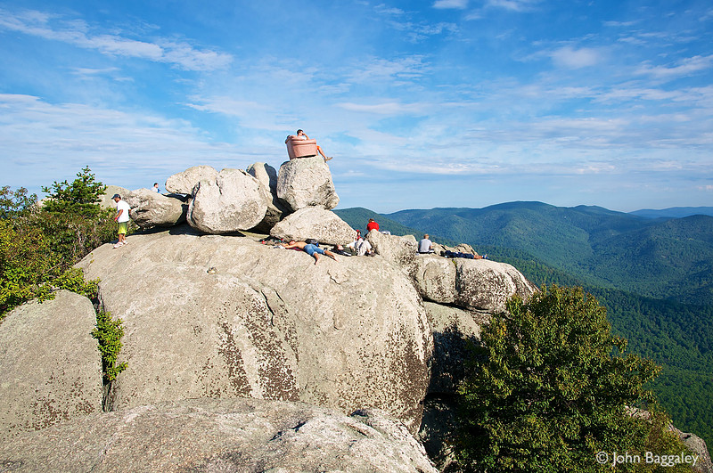 Pink sofa on Old Rag Mountain