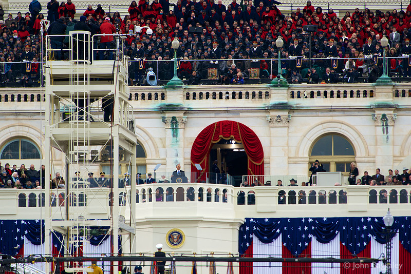 President Obama delivers his second inaugural address.