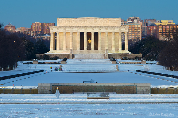 Winter Dawn at the Lincoln Memorial