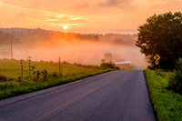 Burning off the morning mist