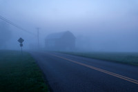 Foggy Barn