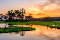 Sunset on Chincoteague Wetlands 1