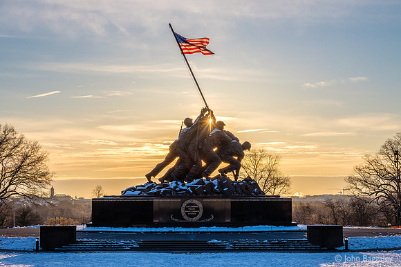Marine Corps War Memorial Sunstar