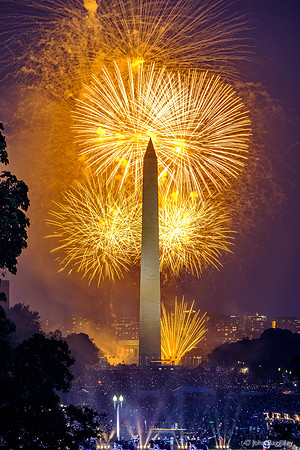 Washington Monument with Fireworks No. 2