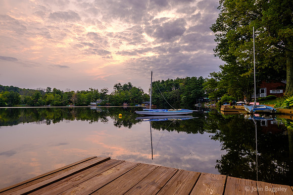 Sailboats and a Cloudy Sunrise