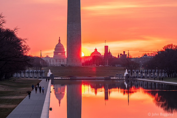 Sunrise at the Reflecting Pool