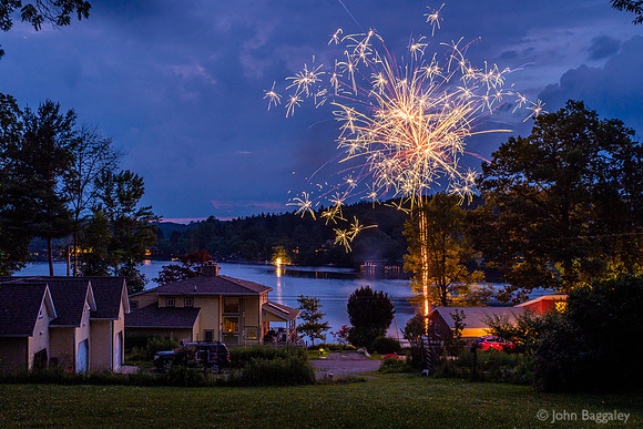 Sparkles above Lake Wesauking